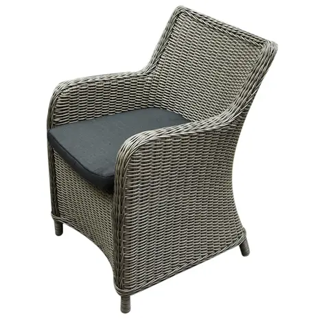 AVH-Collectie Showroommodel Bilbao dining tuinstoel grijs ( set van 4)