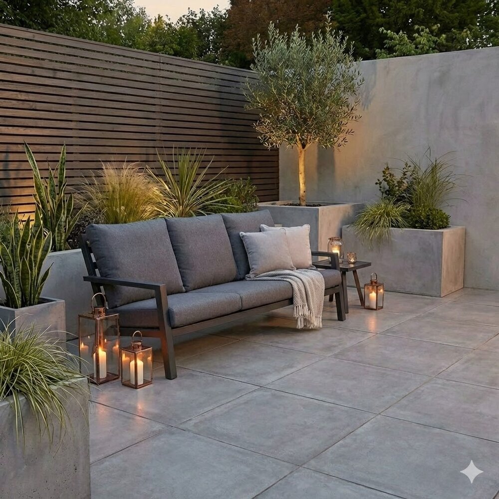 AVH-Collectie Showroommodel Malaga 3-zitsbank aluminium antraciet