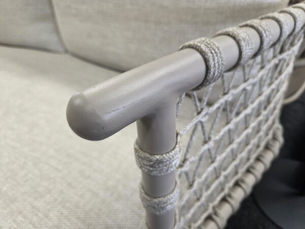 4 Seasons Outdoor Showroommodel Sardinia chaise longue loungeset 2 delig aluminum latte 4 Seasons Outdoor