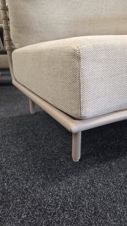 4 Seasons Outdoor Showroommodel Sardinia chaise longue loungeset 2 delig aluminum latte 4 Seasons Outdoor