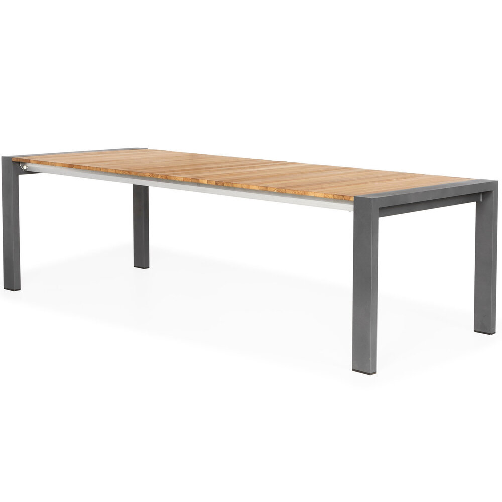 SUNS Showroommodel SUNS Rialto uitschuifbare dining tuintafel 217-269x100xH75 cm MRG/natural teak