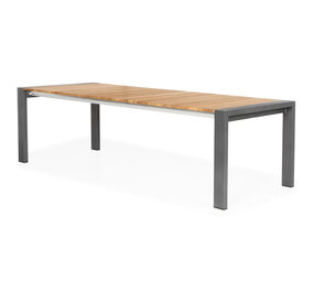SUNS Showroommodel SUNS Rialto uitschuifbare dining tuintafel 217-269x100xH75 cm MRG/natural teak