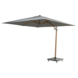 4 Seasons Outdoor Siesta premium zweefparasol 300x300 cm houtlook charcoal 4 Seasons Outdoor met robuust 90KG voet en hoes 4 Seasons Outdoor Siesta premium zweefparasol 300x300 cm houtlook charcoal 4 Seasons Outdoor met robuust 90KG voet en hoes