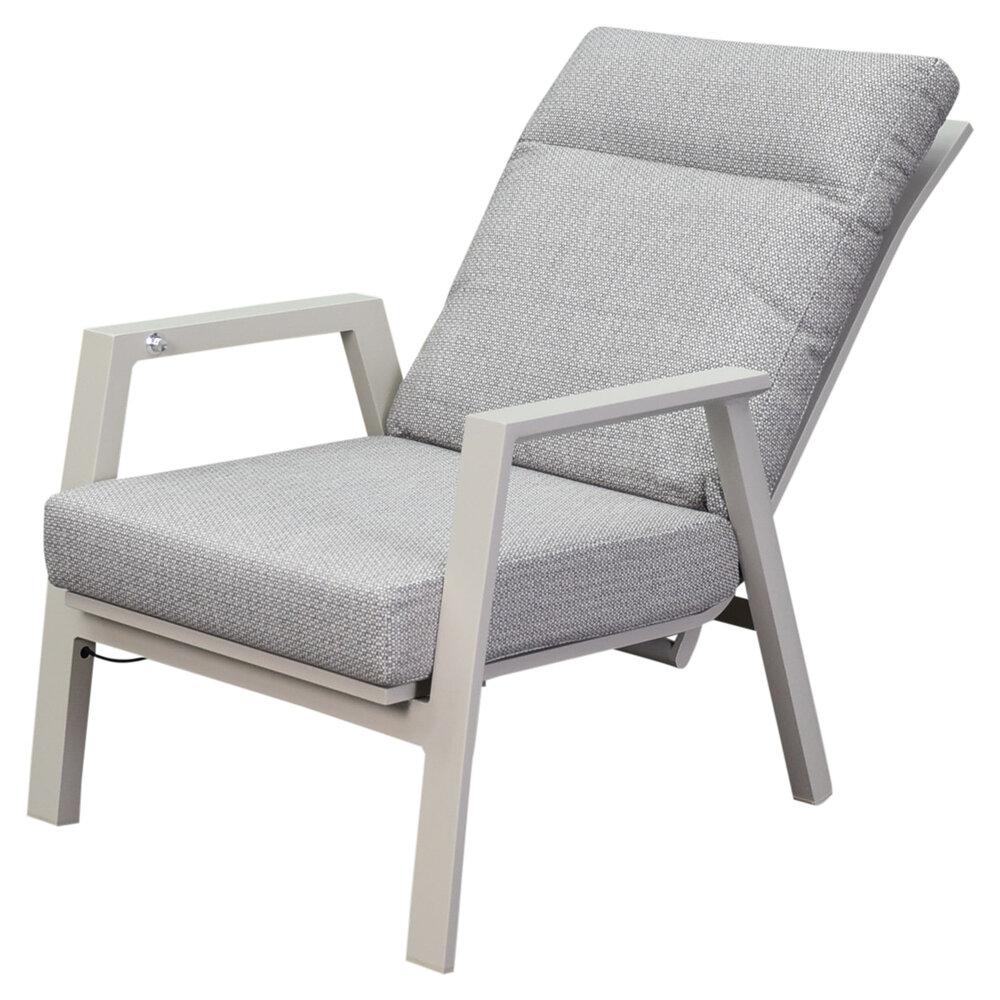 AVH-Collectie Showroommodel Barolo lounge tuinstoel verstelbaar aluminium latte AVH-Collectie Showroommodel Barolo lounge tuinstoel verstelbaar aluminium latte