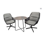 4 Seasons Outdoor Showroommodel Primavera Dali bistro balkonset 73xH72 cm rond antraciet 4-Seasons Outdoor 3-delig