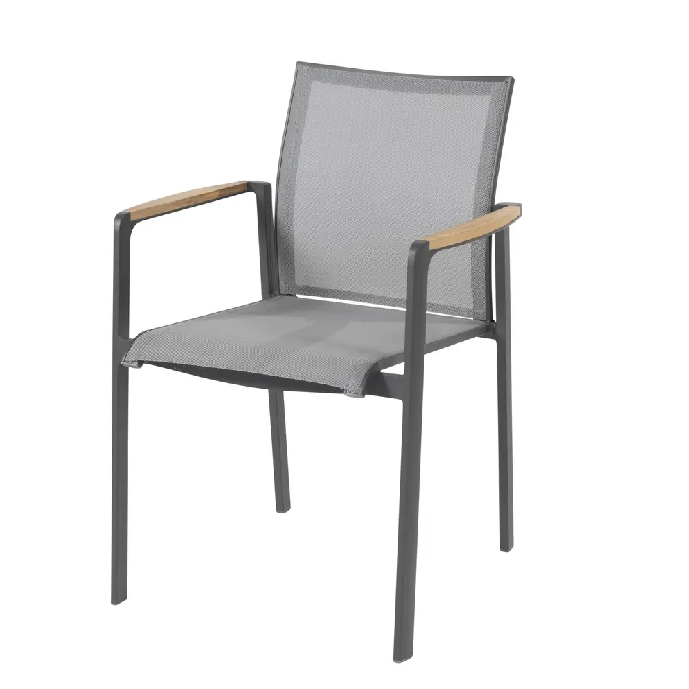 4 Seasons Outdoor Showroommodel Cortina stapelstoel antraciet Taste 4SO