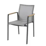 4 Seasons Outdoor Showroommodel Cortina stapelstoel antraciet Taste 4SO
