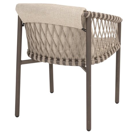 4 Seasons Outdoor howroommodel 4 x Allora dining tuinstoel terre 4 Seasons Outdoor