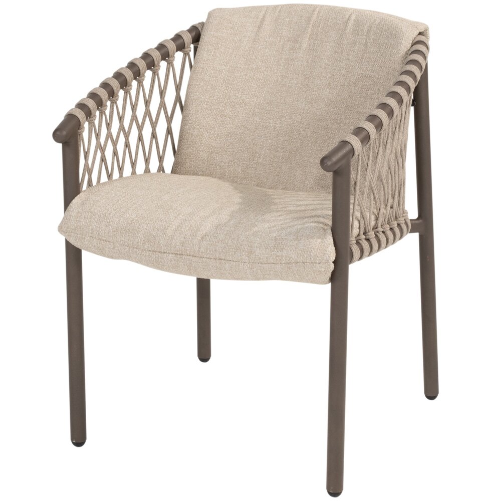 4 Seasons Outdoor howroommodel 4 x Allora dining tuinstoel terre 4 Seasons Outdoor