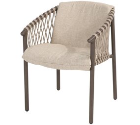 4 Seasons Outdoor Showroommodel 4 x Allora dining tuinstoel terre 4 Seasons Outdoor