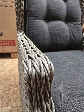 AVH-Collectie Showroommodel Toscane XL lounge tuinstoel verstelbaar grijs