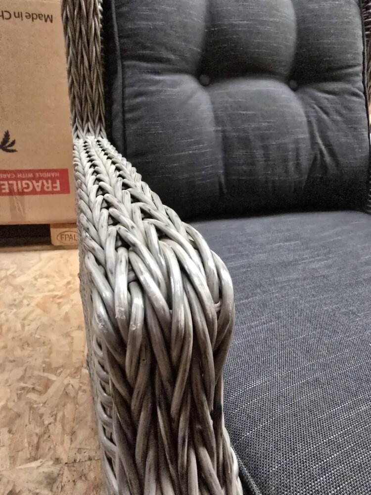 AVH-Collectie Showroommodel Toscane XL lounge tuinstoel verstelbaar grijs