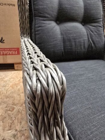 AVH-Collectie Showroommodel Toscane XL lounge tuinstoel verstelbaar grijs