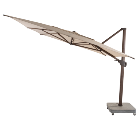 4 Seasons Outdoor Hacienda zweefparasol 300x400 cm wenge frame beach 4 Seasons Outdoor