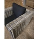 AVH-Collectie Showroommodel Nissah lounge tuinstoel naturel rotan - olefin black - urecel foam