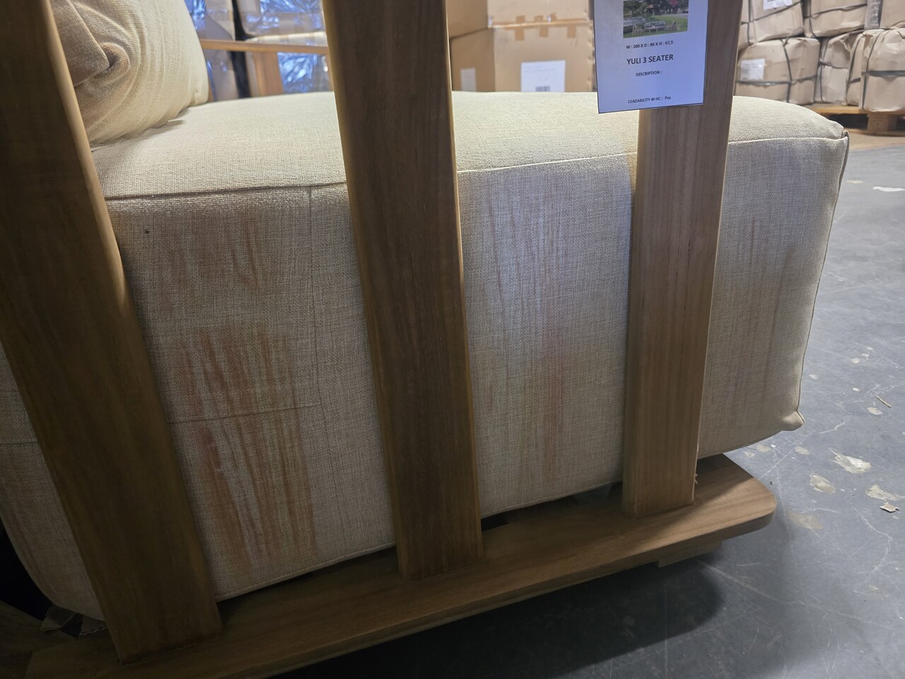 AVH-Collectie Showroommodel Milano stoel bank loungeset 2 delig teakhout AVH-Collectie Showroommodel Milano stoel bank loungeset 2 delig teakhout