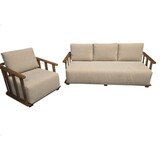 AVH-Collectie Showroommodel Milano stoel bank loungeset 2 delig teakhout