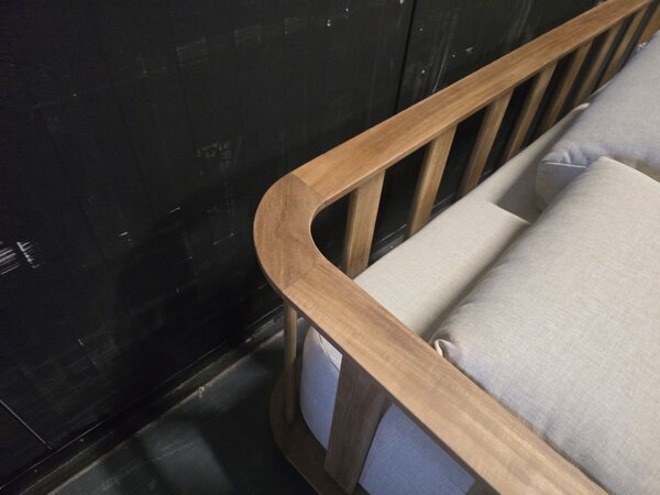 AVH-Collectie Showroommodel Milano stoel bank loungeset 2 delig teakhout AVH-Collectie Showroommodel Milano stoel bank loungeset 2 delig teakhout