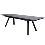 AVH-Collectie Showroommodel Ancona 2x uitschuifbare diningtafel 180-225-270x90xH76 cm antraciet