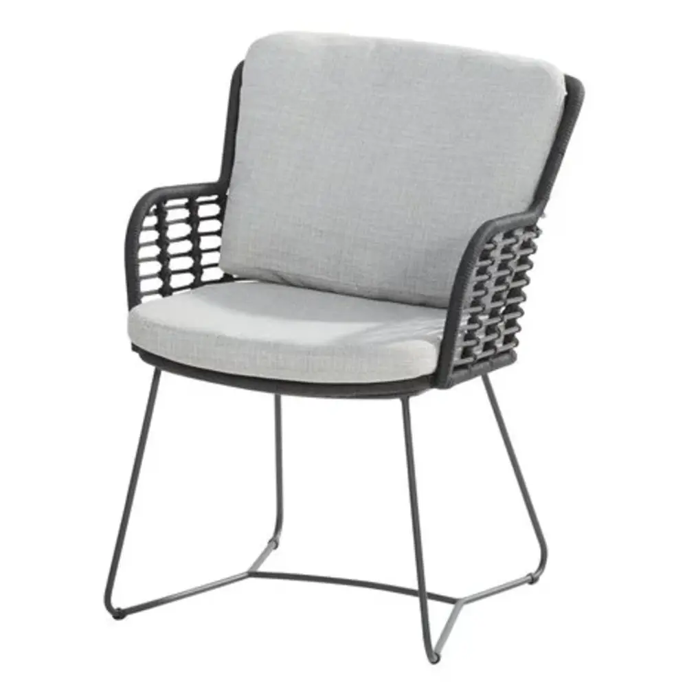 4 Seasons Outdoor Fabrice dining tuinstoel antraciet 4-Seasons Outdoor set van 4 4 Seasons Outdoor Fabrice dining tuinstoel antraciet 4-Seasons Outdoor set van 4