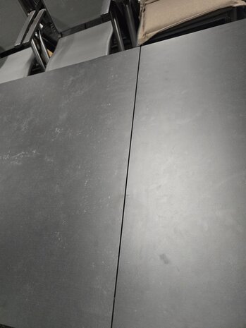 AVH-Collectie Showroommodel Ancona 2x uitschuifbare diningtafel 180-225-270x90xH76 cm antraciet