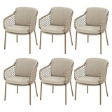 4 Seasons Outdoor Martinique dining tuinstoel amber 4 Seasons Outdoor set van 6