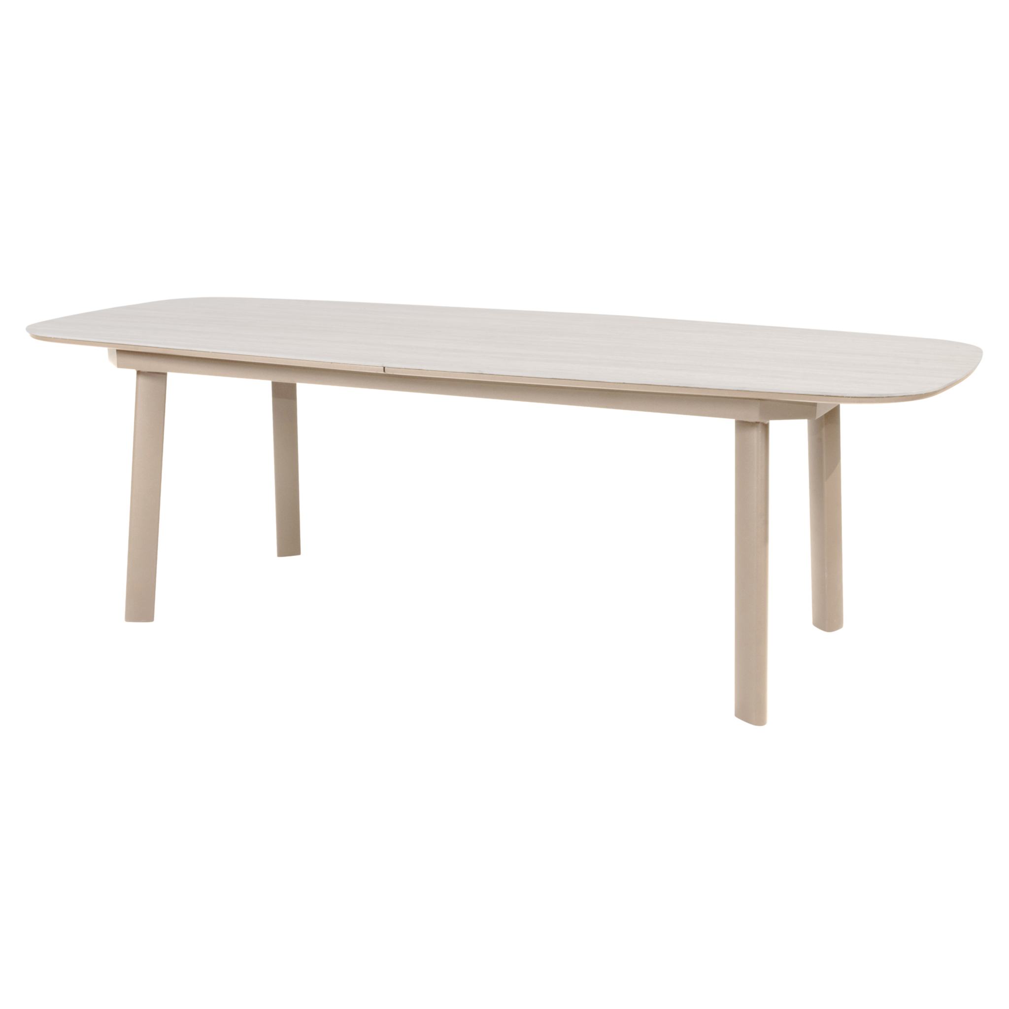 Taste 4SO Manolo uitschuifbare dining tuintafel printed ceramic 230-290x100xH75 cm latte 