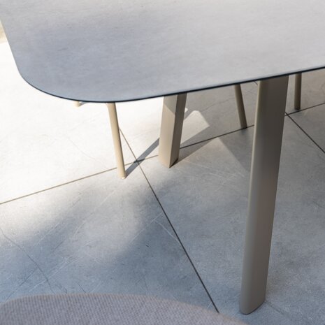 Taste 4SO Manolo uitschuifbare dining tuintafel printed ceramic 230-290x100xH75 cm latte Taste 4SO