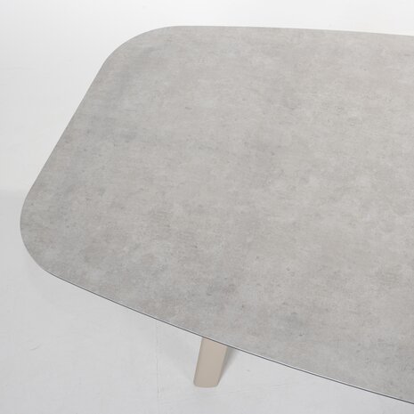 Taste 4SO Manolo uitschuifbare dining tuintafel printed ceramic 230-290x100xH75 cm latte Taste 4SO