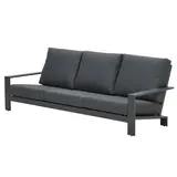 Showroommodel Lincoln 3-zitsbank aluminium antraciet Showroommodel Lincoln 3-zitsbank aluminium antraciet