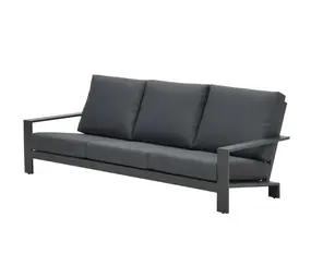 Showroommodel Lincoln 3-zitsbank aluminium antraciet Showroommodel Lincoln 3-zitsbank aluminium antraciet