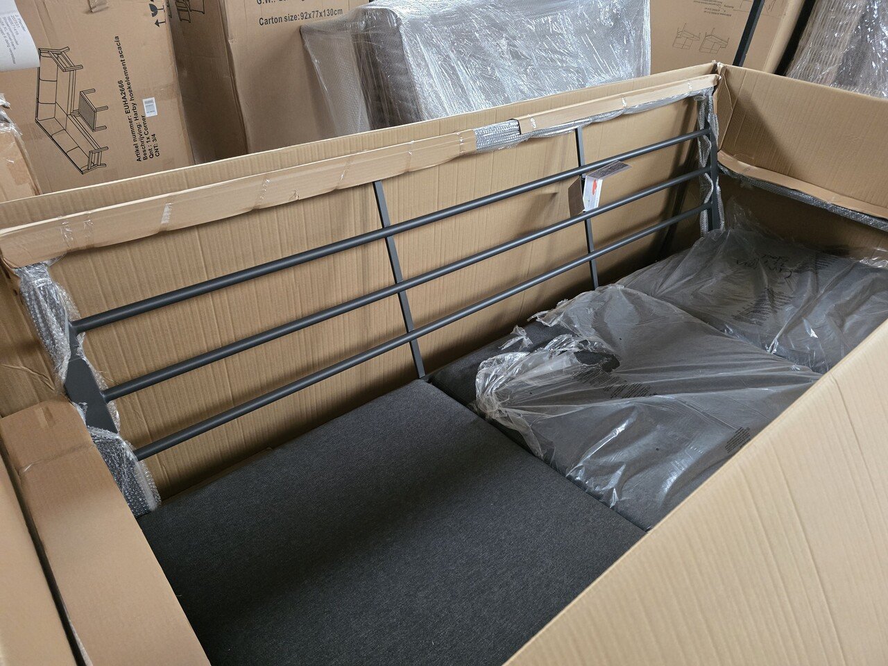 Showroommodel Lincoln 3-zitsbank aluminium antraciet Showroommodel Lincoln 3-zitsbank aluminium antraciet