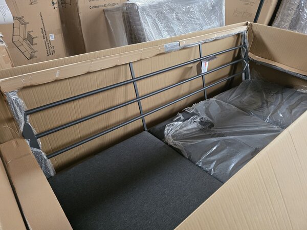 Showroommodel Lincoln 3-zitsbank aluminium antraciet Showroommodel Lincoln 3-zitsbank aluminium antraciet