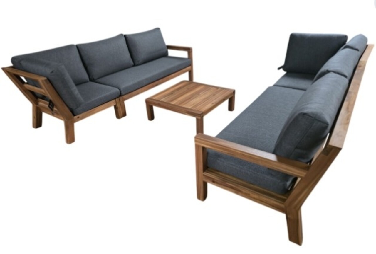 AVH-Collectie Showroommodel Harby bank loungeset 5-delig teaklook