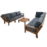AVH-Collectie Showroommodel Harby bank loungeset 5-delig teaklook AVH-Collectie Showroommodel Harby bank loungeset 5-delig teaklook