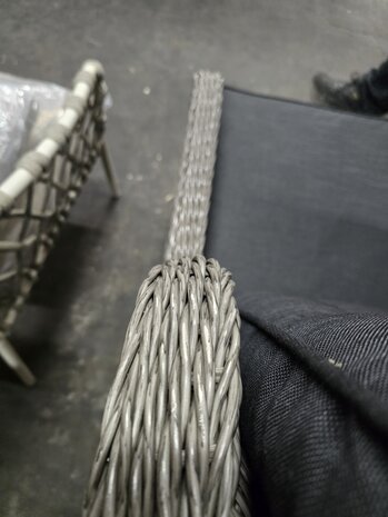 AVH-Collectie Showroommodel Ibiza XL lounge balkonset verstelbaar 2-delig grijs