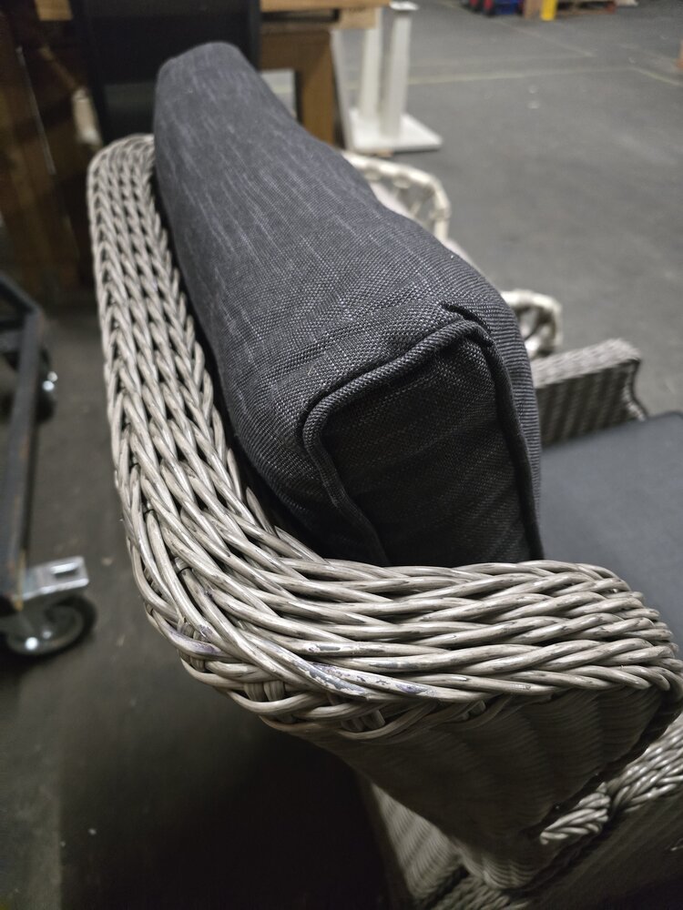 AVH-Collectie Showroommodel Ibiza XL lounge balkonset verstelbaar 2-delig grijs