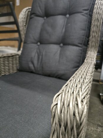 AVH-Collectie Showroommodel Ibiza XL lounge balkonset verstelbaar 2-delig grijs