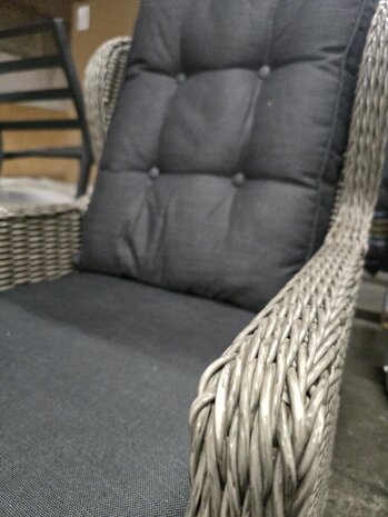 AVH-Collectie Showroommodel Ibiza XL lounge balkonset verstelbaar 2-delig grijs