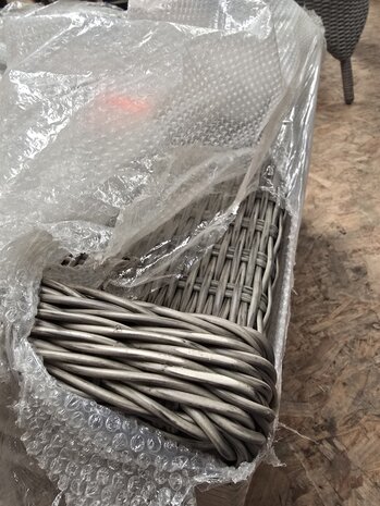 AVH-Collectie Showroommodel Ibiza XL lounge balkonset verstelbaar 2-delig grijs