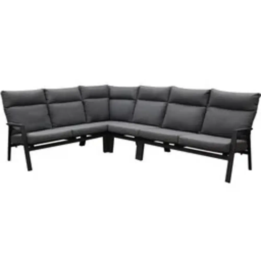 AVH-Collectie Showroommodel Pacific hoek loungeset 5 delig aluminium antraciet
