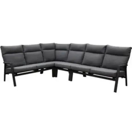 AVH-Collectie Showroommodel Pacific hoek loungeset 5 delig aluminium antraciet