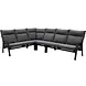 AVH-Collectie Showroommodel Pacific hoek loungeset 5 delig aluminium antraciet