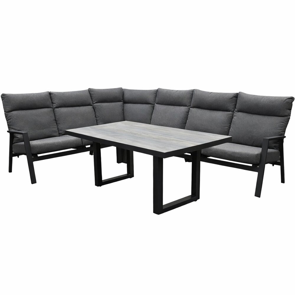 AVH-Collectie Showroommodel Pacific hoek loungeset 5 delig aluminium antraciet