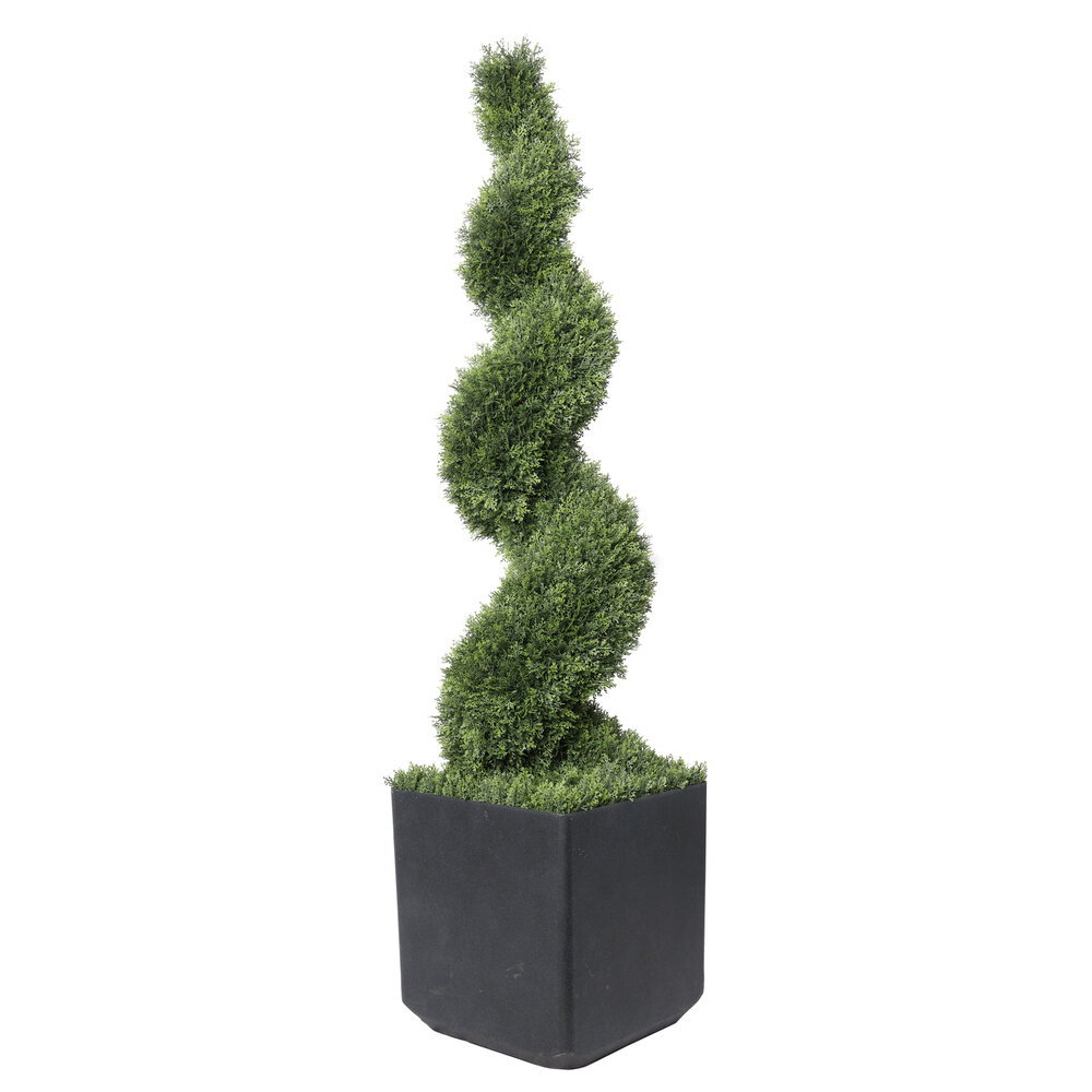 AVH-Collectie Kunstboom conifeer spiraal outdoor 180 cm hoog met pot