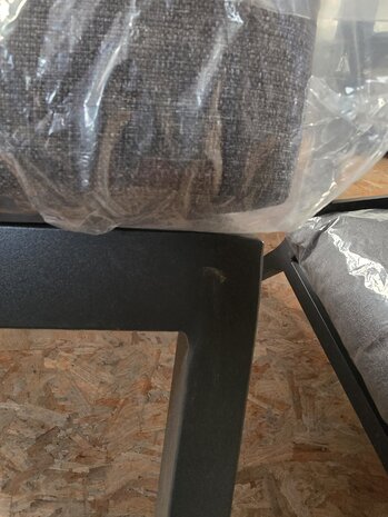 AVH-Collectie Showroommodel Montenegro hoek loungeset 4 delig antraciet aluminium