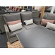 AVH-Collectie Showroommodel Florida hoek dining loungeset 6-delig verstelbare tafel bruin-grijs