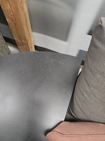 AVH-Collectie Showroommodel Florida hoek dining loungeset 6-delig verstelbare tafel bruin-grijs