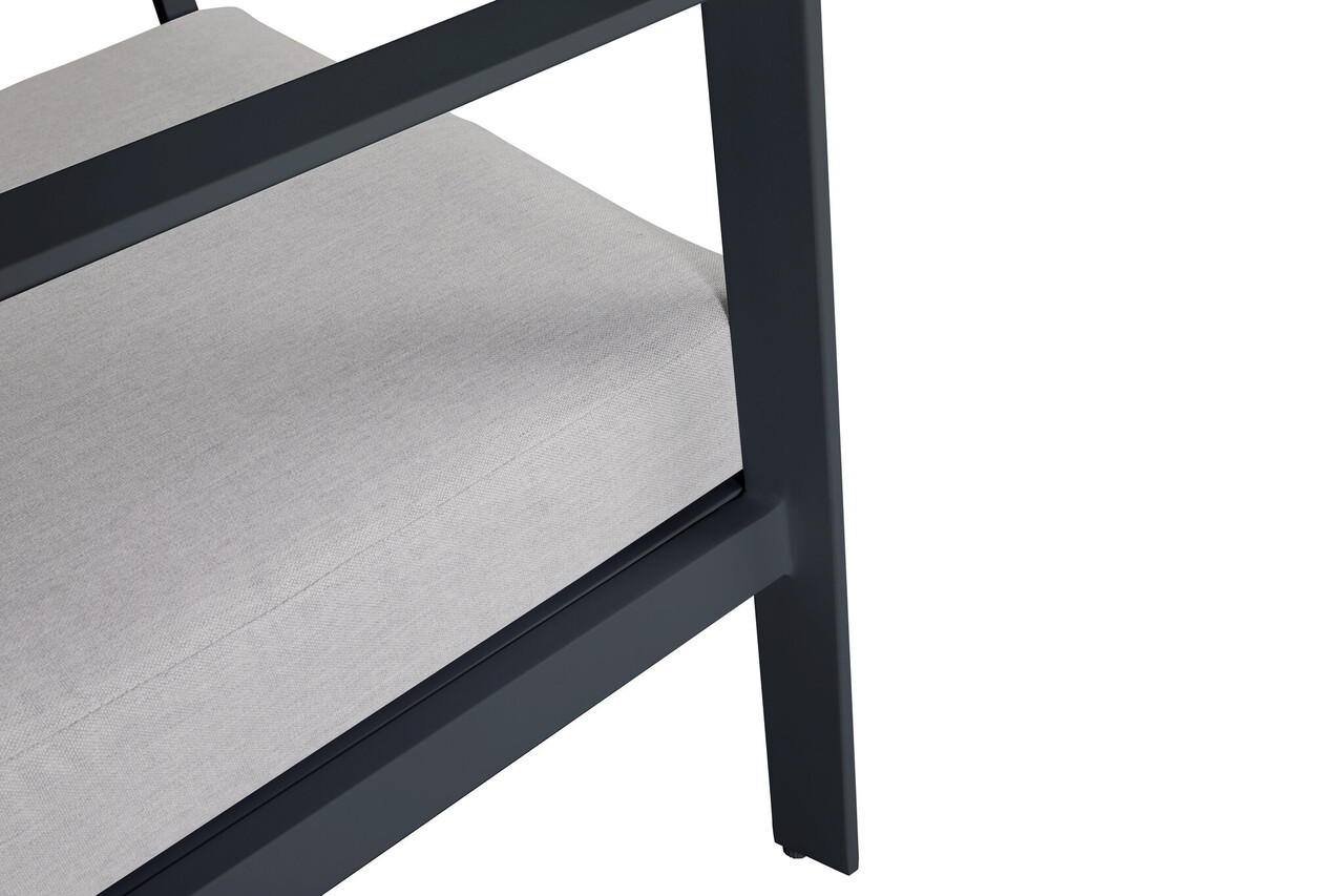 AVH-Collectie Showroommodel Jamaica bank dining loungeset 4 delig aluminium antraciet AVH-Collectie Showroommodel Jamaica bank dining loungeset 4 delig aluminium antraciet