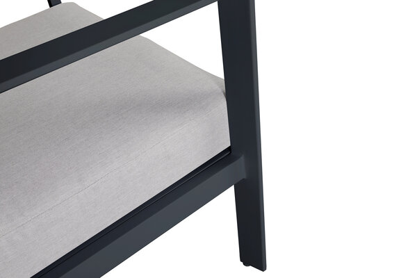 AVH-Collectie Showroommodel Jamaica bank dining loungeset 4 delig aluminium antraciet AVH-Collectie Showroommodel Jamaica bank dining loungeset 4 delig aluminium antraciet